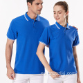 Ropa de trabajo de polo de solapa de gradiente masculino